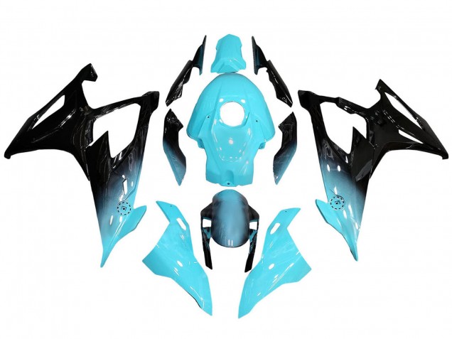 Carenagens Moto BMW S1000RR 2019-2022 - Azul Claro Preto