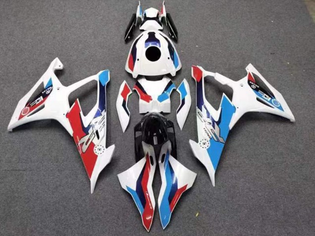 Carenagens Moto BMW S1000RR 2019-2022 - Branco Vermelho Azul