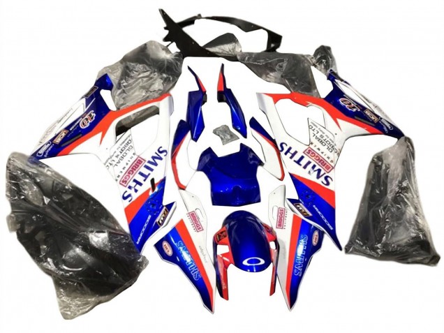 Carenagens Moto BMW S1000RR 2019-2022 - Azul Vermelho Branco Smiths