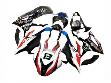 Carenagens Moto BMW S1000RR 2019-2022 - Preto Branco Vermelho 13