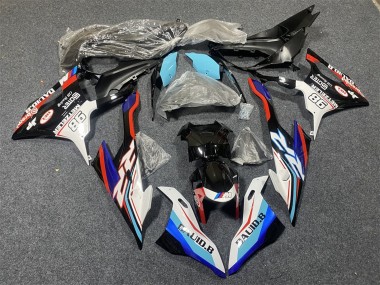 Carenagens Moto BMW S1000RR 2019-2022 - Azul Branco Vermelho 98