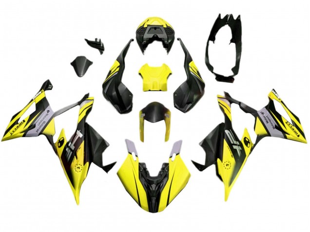 Carenagens Moto BMW S1000RR 2019-2022 - Amarelo Fosco Preto