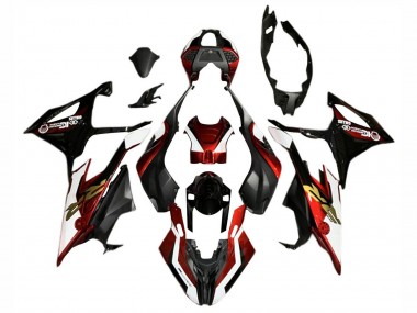 Carenagens Moto BMW S1000RR 2019-2022 - Vermelho Branco Preto