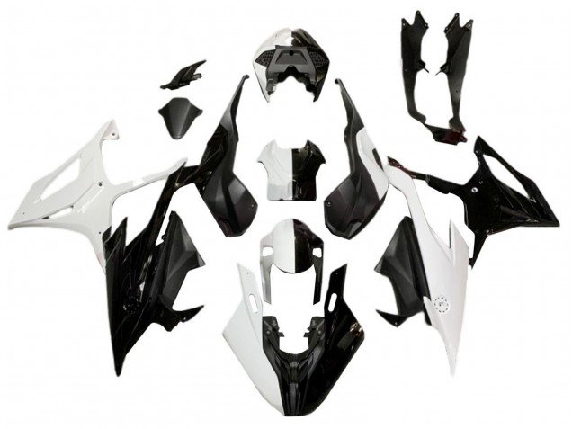 Carenagem Moto BMW S1000RR 2019-2022 - Branco Preto