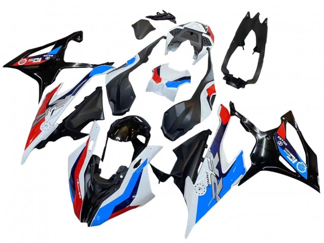 Carenagens Moto BMW S1000RR 2019-2022 - Preto Vermelho Azul Branco