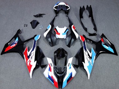 Carenagens Moto BMW S1000RR 2019-2022 - Preto Branco Azul