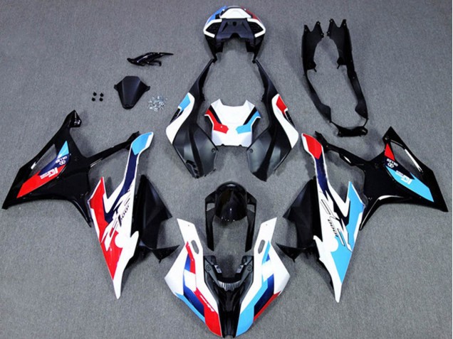 Carenagens Moto BMW S1000RR 2019-2022 - Preto Branco Azul