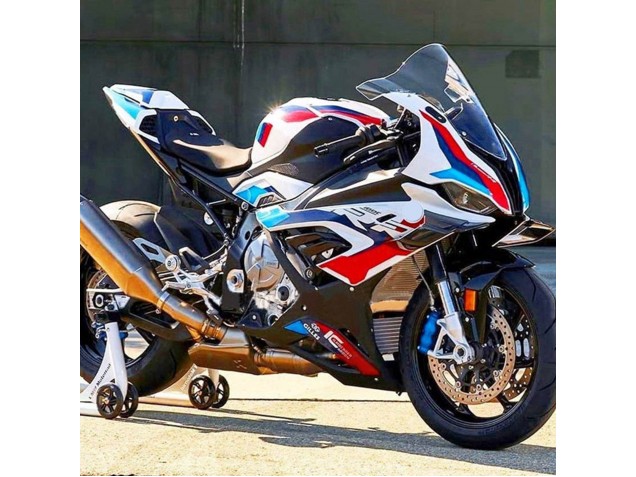 Carenagem Moto BMW S1000RR 2019-2022 - Preto Branco Azul Vermelho
