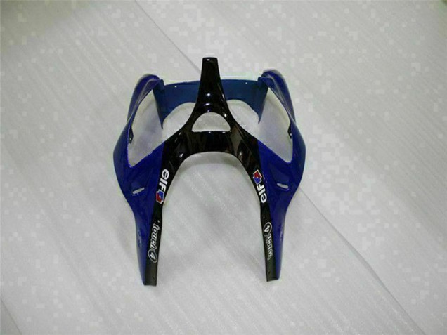 Carenagens Moto Kawasaki ZX6R 2000-2002 - Azul Preto Brilhante Elf Bridgestone
