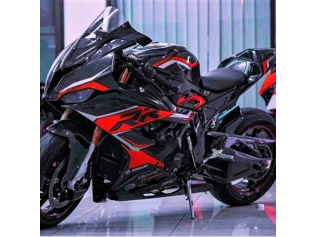 Carenagens Moto BMW S1000RR 2019-2022 - Preto Vermelho Escuro
