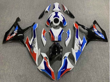 Carenagem Moto BMW S1000RR 2019-2022 - Branco Azul Vermelho