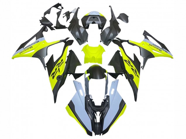 Carenagens Moto BMW S1000RR 2019-2022 - Preto Amarelo Cinzento
