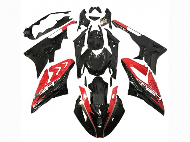 Carenagens Moto BMW S1000RR 2017-2018 - Vermelho Preto Brilhante