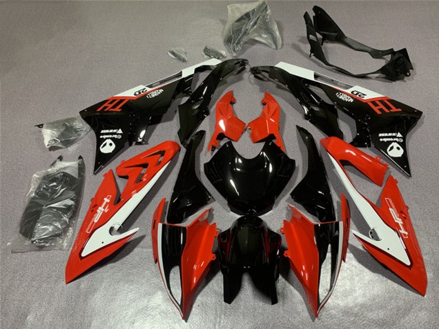 Carenagem Moto BMW S1000RR 2017-2018 - Branco Vermelho Preto Brilhante