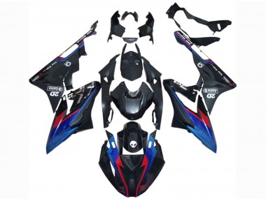 Carenagens Moto BMW S1000RR 2017-2018 - Azul Vermelho Preto Brilhante Castrol
