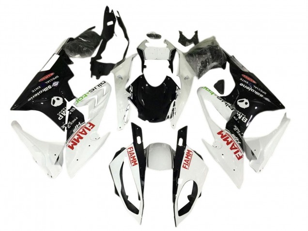 Carenagens Moto BMW S1000RR 2017-2018 - Branco Preto Fiamm