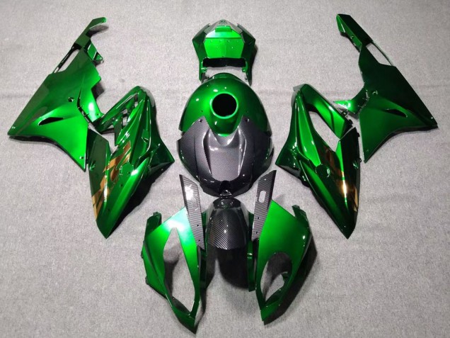Carenagens Moto BMW S1000RR 2015-2016 - Verde Preto Fibra de Carbono