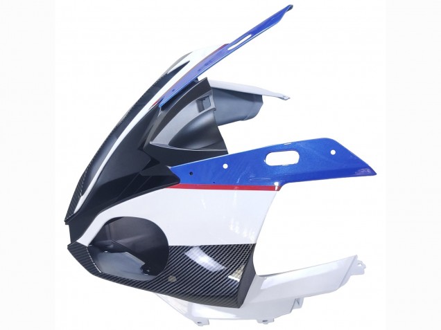 Carenagens Moto BMW S1000RR 2015-2016 - Branco Azul Preto Fibra de Carbono