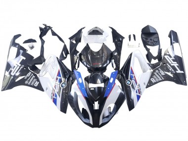 Carenagens Moto BMW S1000RR 2015-2016 - Branco Azul Preto Fibra de Carbono