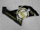 Carenagens Moto Kawasaki ZX6R 2005-2006 - Preto Brilhante Branco Ouro Lucky Strike