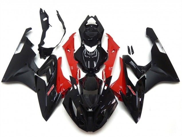 Carenagem Moto BMW S1000RR 2015-2016 - Vermelho Preto Brilhante Preto Fosco