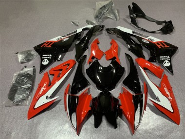 Carenagens Moto BMW S1000RR 2015-2016 - Branco Vermelho Preto Brilhante