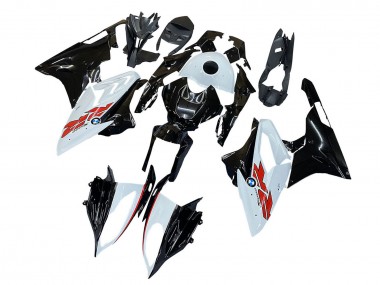 Carenagens Moto BMW S1000RR 2015-2016 - Branco Preto Fibra de Carbono