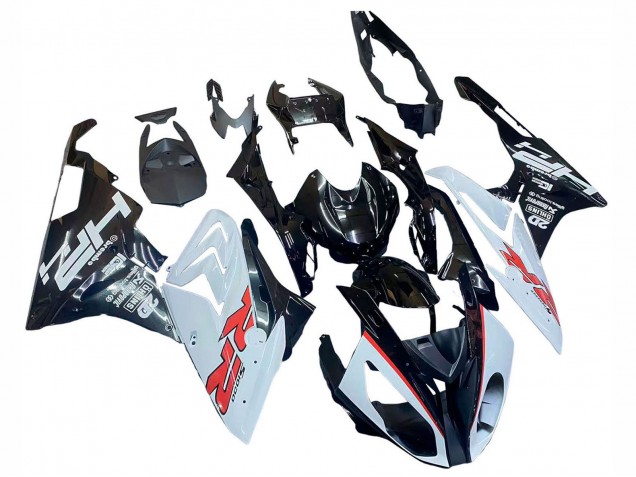 Carenagens Moto BMW S1000RR 2015-2016 - Branco Preto Brilhante