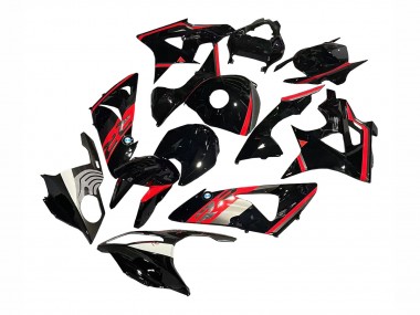 Carenagem Moto BMW S1000RR 2009-2014 - Vermelho Preto Brilhante