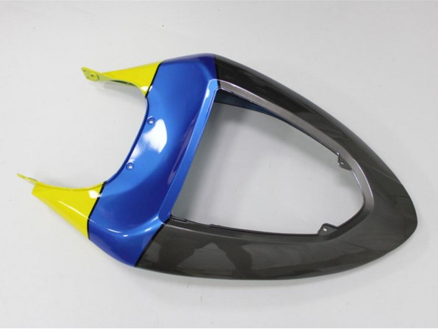 Carenagens Moto Kawasaki ZX6R 2005-2006 - Azul Amarelo Preto Tubarão