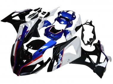 Carenagem Moto BMW S1000RR 2009-2014 - Branco Vermelho Azul Preto