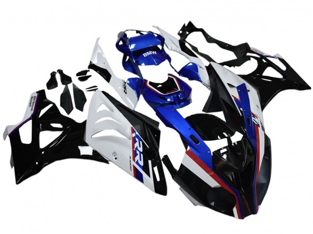 Carenagem Moto BMW S1000RR 2009-2014 - Branco Vermelho Azul Preto
