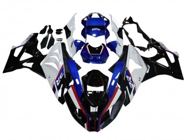 Carenagem Moto BMW S1000RR 2009-2014 - Branco Vermelho Azul Preto