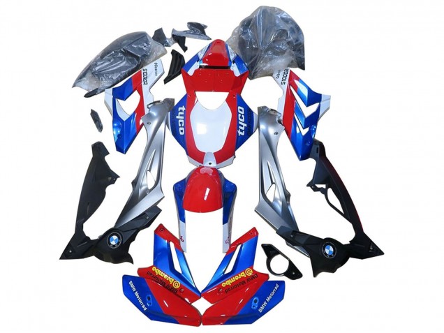 Carenagens Moto BMW S1000R 2014-2016 - Vermelho Azul