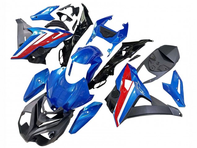 Carenagens Moto BMW S1000R 2014-2016 - Azul Vermelho