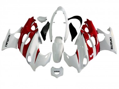 Carenagens Moto Suzuki GSX600F/GSX750F 2004-2006 - Branco Vermelho