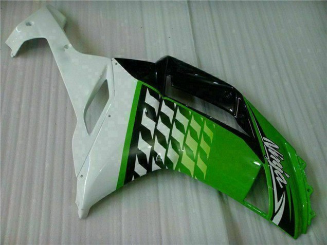 Carenagens Moto Kawasaki ZX6R 2007-2008 - Verde Branco Ninja