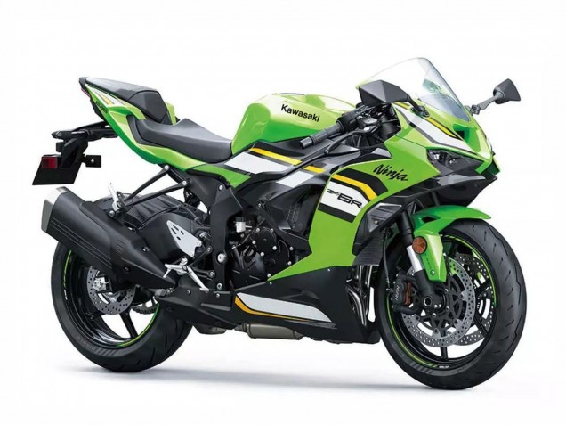 Carenagens Moto Kawasaki ZX6R 2023-2025 - Verde Branco Preto Ninja
