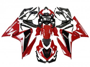Carenagem Moto Honda CBR500R 2022-2023 - Vermelho Branco Preto