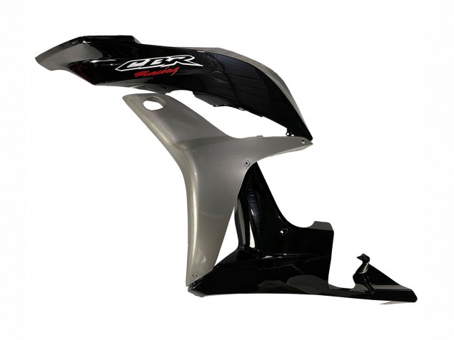 Kits Carenagem Moto Honda CBR600RR 2007-2008 - Prata Preto Brilhante