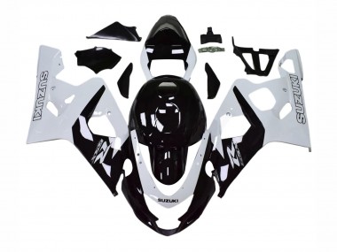 Carenagens Moto Suzuki GSXR 600 / GSXR 750 2004-2005 - Branco Preto