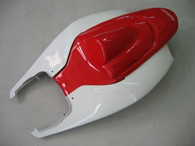 Carenagem Moto Suzuki GSXR 600 / GSXR 750 2006-2007 - Branco Vermelho Preto Brilhante