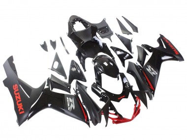 Carenagens Moto Suzuki GSXR 600 / GSXR 750 2011-2024 - Preto Cinzento Vermelho Linha