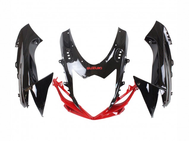 Kits Carenagem Moto Suzuki GSXR 600 / GSXR 750 2011-2024 - Vermelho Preto Brilhante