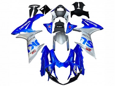 Carenagens Moto Suzuki GSXR 600 / GSXR 750 2011-2024 - Azul Prata Ecstar