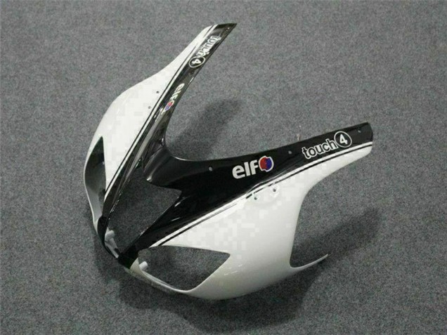 Carenagens Moto Kawasaki ZX6R 2007-2008 - Preto Branco Elf
