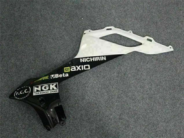 Carenagens Moto Kawasaki ZX6R 2007-2008 - Preto Branco Elf