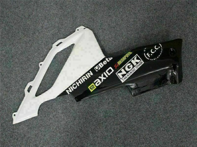 Carenagens Moto Kawasaki ZX6R 2007-2008 - Preto Branco Elf