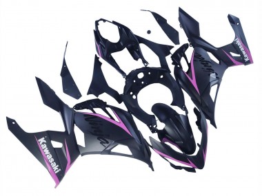 Carenagens Moto Kawasaki Ninja 400 2018-2024 - Preto Fosco Rosa