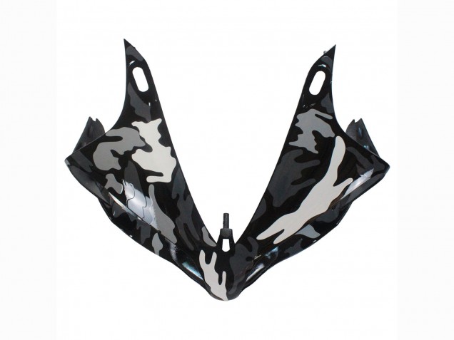 Carenagens Moto Yamaha YZF 1000 R1 2007-2008 - Cinzento Branco Camouflage Tubarão